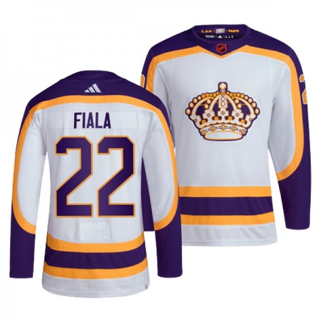 Mænd NHL Los Angeles Kings Trøje Kevin Fiala 22 Adidas 2022-23 Hvid Reverse Retro 2.0 Authentic